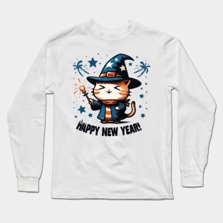 Happy New Year Cat Long Sleeve T-Shirt